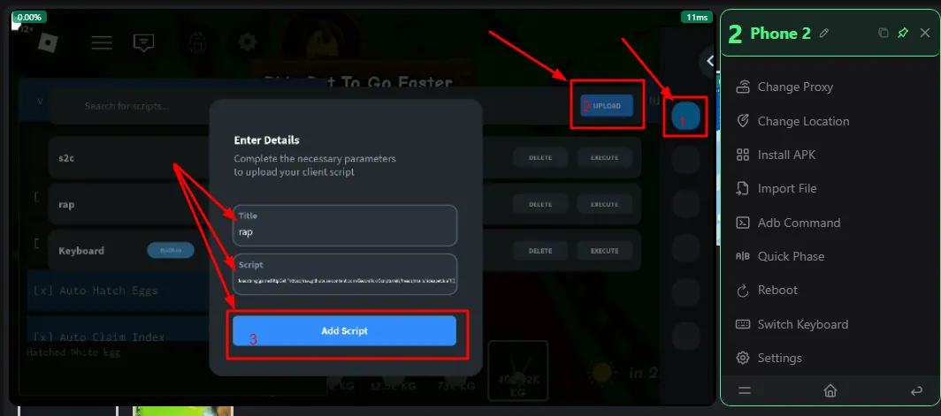 Screenshot rap add scr