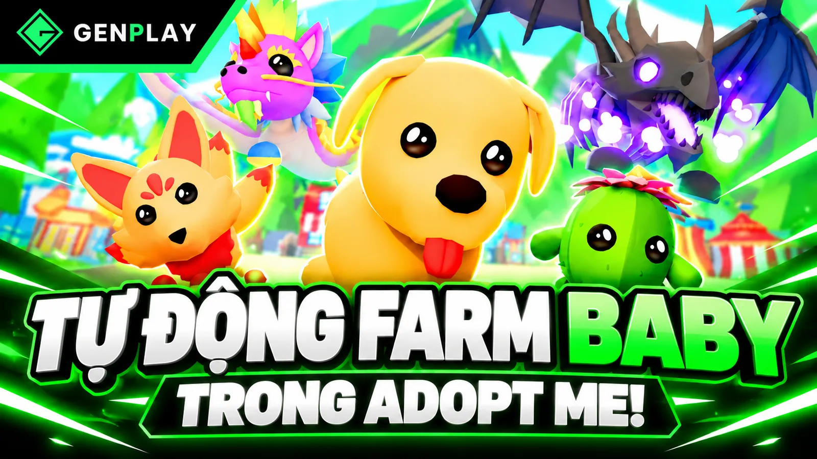 Hướng Dẫn Auto Farm Baby/Pet Trong Adopt Me! Trên GenPlay Cloud Phone – Treo AFK 24/7