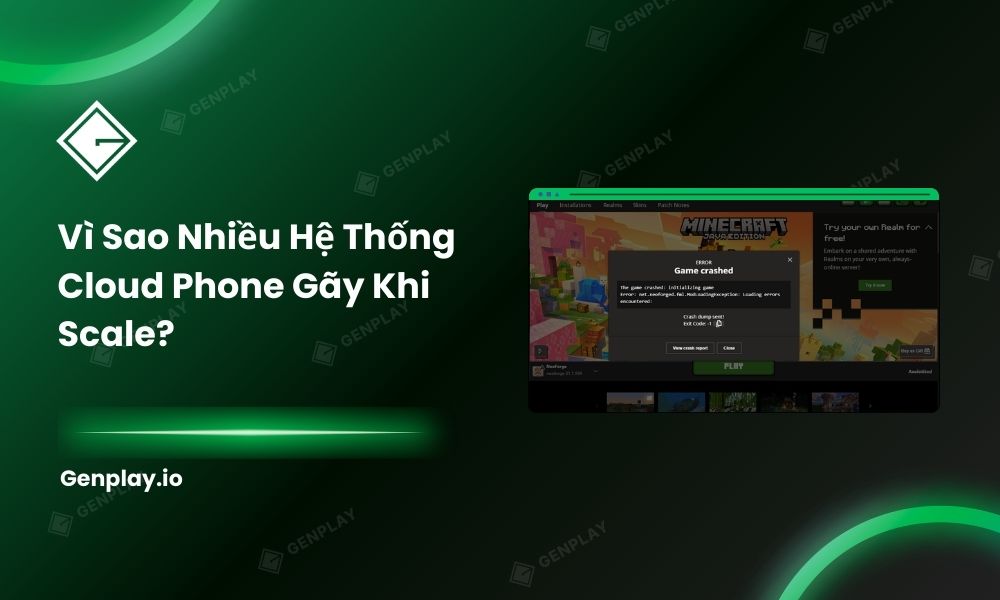 Vì sao nhiều hệ thống cloud phone gãy khi scale?