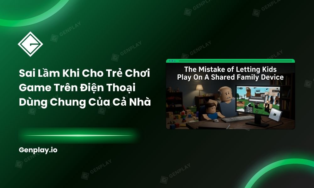 Sai lầm khi cho trẻ chơi game trên điện thoại dùng chung của cả nhà